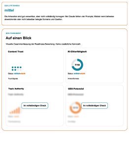 mh KI Sichtbarkeit Quickcheck